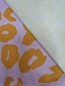 Preview: Canvas Baumwolle Leopard - lila/okker